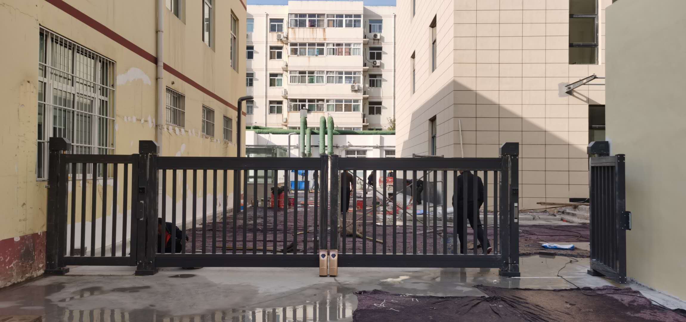 咸陽國棉二廠電動平開門